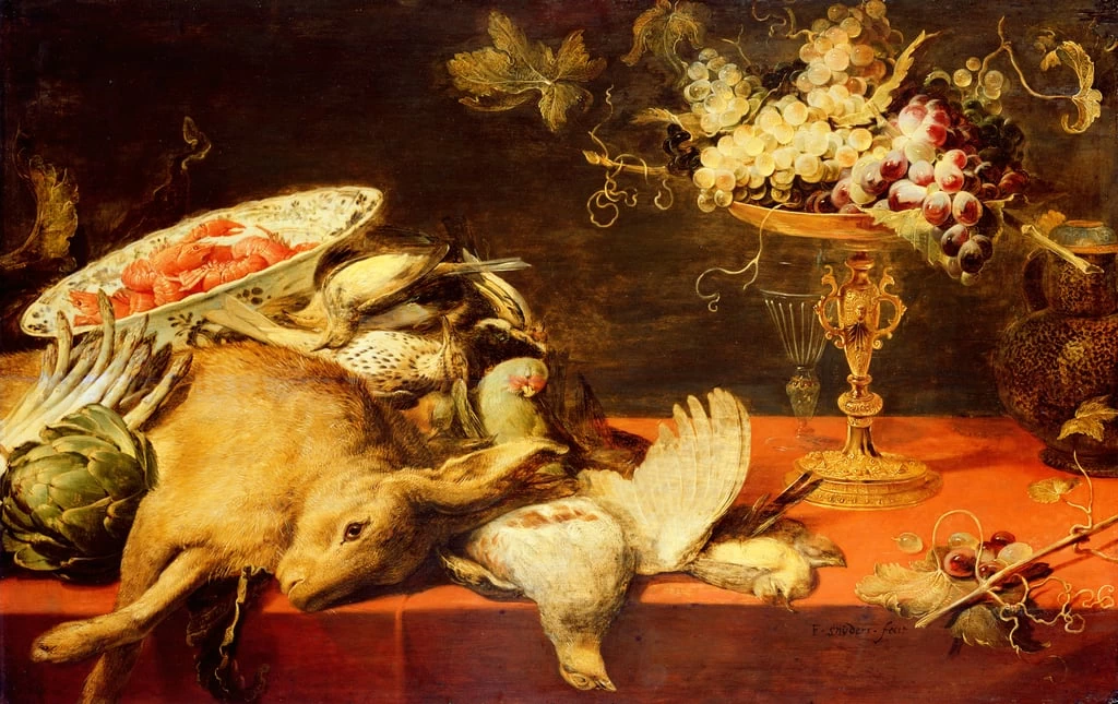 Natura morta con animali e frutta - Gemaeldegalerie Alte Meister, Kassel